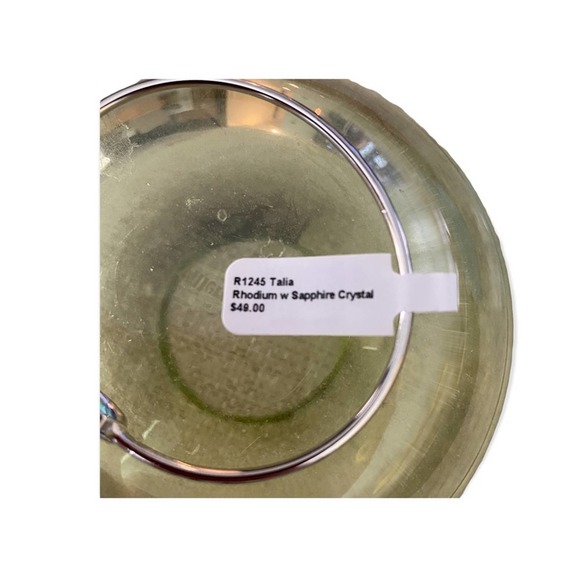 Real Simple Style Talia Bracelet Womens Rhodium Sapphire Silver - Picture 4 of 5